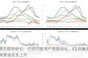 国元期货研究：巴西印度增产预期消化，ICE原糖反弹原油成本上升