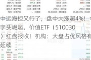 中远海控又行了，盘中大涨超4%！中字头崛起，价值ETF（510030）红盘报收！机构：大盘占优风格有望延续