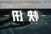 微创脑科学(02172)10月3日斥资15.58万港元回购1.7万股