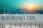 智微智能(001339.SZ)：上半年归母净利润升36.03%至5648.13万元 拟10派0.8元