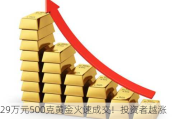 29万元500克黄金火速成交！投资者越涨越买，各银行加大回购力度