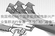 我国将对66个国家级战略性新兴产业集群进行全面“体检”和“画像”