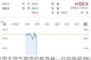 美国天然气期货价格急挫：日内跌超3%至2.740美元/百万英热