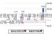 耐普矿机：上半年净利润同比预增50%―68.75%