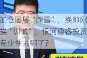 加仓屡屡“踩雷”，换帅刚挨“训诫”，银河德睿投资专业性去哪了？