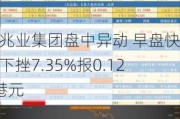 佳兆业集团盘中异动 早盘快速下挫7.35%报0.126港元