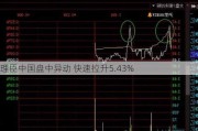 理臣中国盘中异动 快速拉升5.43%