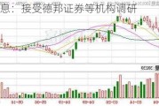 亿道信息：接受德邦证券等机构调研