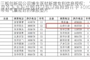 新三板创新层公司博生医材新增专利信息授权：“一种带有气囊密封的橡胶垫片”