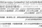 A. G. P.维持Canopy Growth(CGC.US)持有评级，上调目标价至8.07美元