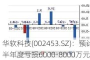 华软科技(002453.SZ)：预计半年度亏损6000-8000万元