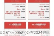 坛金矿业(00621)公布2024财年业绩 拥有人应占亏损1917.4万港元 同比收窄58.3%