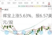 晖宝上涨5.63%，报6.57美元/股