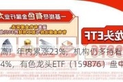 黄金又新高！年内累涨23%，机构仍多持看涨态度，赤峰黄金涨超4%，有色龙头ETF（159876）盘中涨近1%