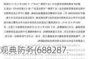 观典防务(688287.SH)：公司及实控人涉嫌信披违规，被***立案调查