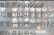 再鼎医药(09688)根据2024年股权激励计划授出约17万股受限制股份