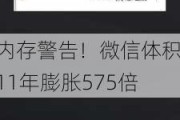 内存警告！微信体积11年膨胀575倍