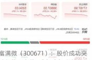 富满微（300671）：股价成功突破年线压力位-后市看多（涨）（07-16）