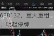 688132，重大重组，明起停牌