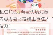 超过100万海量优质儿童内容为喜马拉雅上市注入“活力”