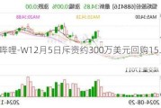 哔哩哔哩-W12月5日斥资约300万美元回购15.51万股