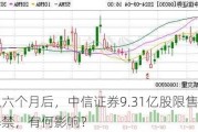 延迟六个月后，中信证券9.31亿股限售股即将解禁，有何影响？