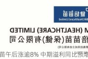 健倍苗苗午后涨逾8% 中期溢利同比预增超50%