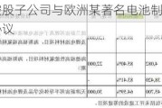 新宙邦：控股子公司与欧洲某著名电池制造商签订电解液供应协议