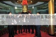 鹏翎股份：6月25日召开董事会会议