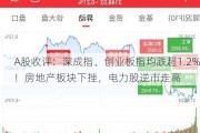 A股收评：深成指、创业板指均跌超1.2%！房地产板块下挫，电力股逆市走高