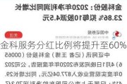 金科服务分红比例将提升至60%