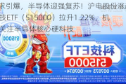 AI需求引爆，半导体迎强复苏！沪电股份涨超8%，科技ETF（515000）拉升1.22%，机构：关注半导体核心硬科技