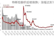 特斯拉股价延续涨势，涨幅达到10%