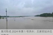 淮河形成 2024 年第 1 号洪水：王家坝站水位超警戒