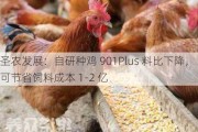 圣农发展：自研种鸡 901Plus 料比下降，可节省饲料成本 1-2 亿