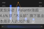 美股异动丨Palantir涨超4.6% 获“木头姐”旗下基金本周买入近20万股