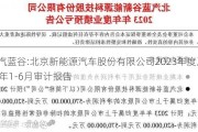 北汽蓝谷:北京新能源汽车股份有限公司2023年度及2024年1-6月审计报告