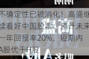 不确定性已被消化！高盛继续看好中国股票：预计未来一年回报率20%，短期内A股优于H股