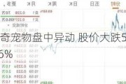 波奇宠物盘中异动 股价大跌5.56%