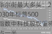 华尔街最大多头：2030年标普500指数中科技股权重将占一半