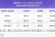 中华企业：预计2024年上半年净利润为-5.16亿元到-2.58亿元