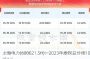 上海电力(600021.SH)：2023年度权益分派10派2元