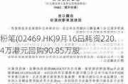 粉笔(02469.HK)9月16日耗资220.4万港元回购90.85万股