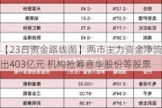 【23日资金路线图】两市主力资金净流出403亿元 机构抢筹意华股份等股票