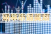 通胀下降最新迹象：英国6月商店价格仅上涨0.2%