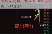 北路智控(301195.SZ)：累计已回购0.91%股份