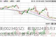 格林美(002340.SZ)：截至2024年5月31日，公司股东总户数为472575户