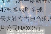 库客音乐一度飙升约47% 拟收购全球最大独立古典音乐唱片公司NAXOS子公司