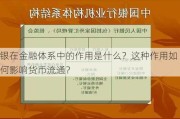 银在金融体系中的作用是什么？这种作用如何影响货币流通？