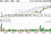 华东医药：上半年归母净利润16.96亿元 同比增长18.29% 拟10派3.5元